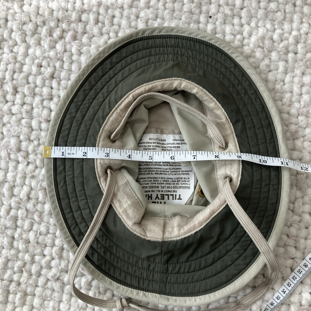 Tilley Hat Tan 6 7/8 Outdoor Fishing Safari Bucket Hat - Picture 8 of 8